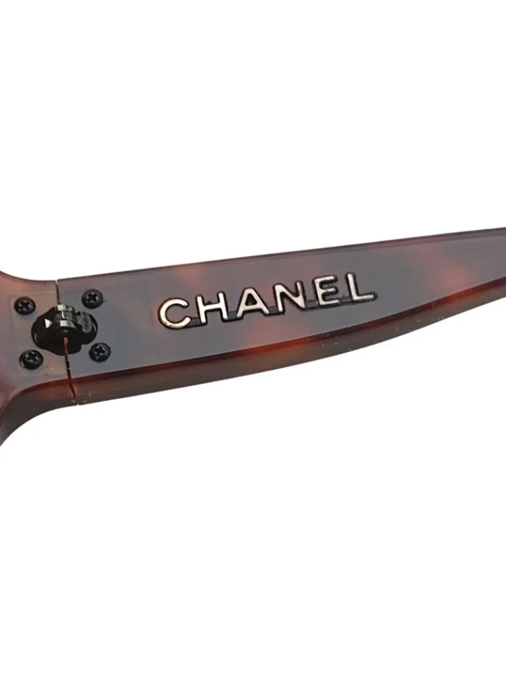 Chanel Sunglasses CC Logo Tortoiseshell Pattern Brown Eyewear